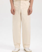 DeFacto Cream Relaxed Straight-Leg Pants – Men's