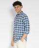 AMERICAN EAGLE Men Checked Slim Fit Shirt with Patch Pocket