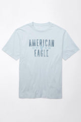 American Eagle Light Blue Graphic T-Shirt – Men's