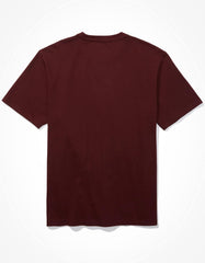 American Eagle Burgundy Eagle Graphic T-Shirt – Men's