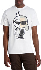 Karl White Graphic Character T-Shirt – Men's
