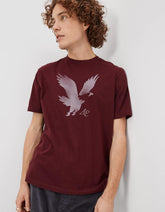 American Eagle Burgundy Eagle Graphic T-Shirt – Men's