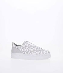Guess Geometric Platform Sneakers Whitegrey
