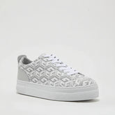 Guess Geometric Platform Sneakers Whitegrey