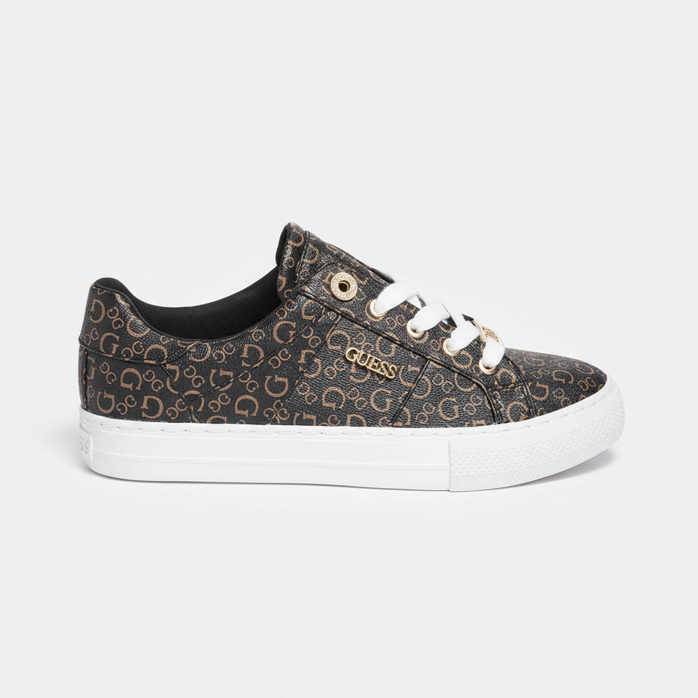 Guess Monogram Sneakers Brown