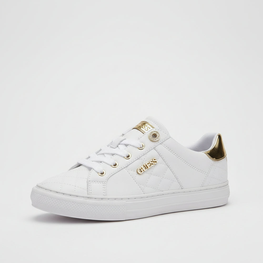 Guess Quilted Sneakers Whitegold