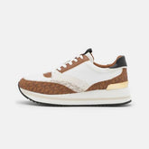 Michael Kors Monogram Trainer Sneakers Whitebrown