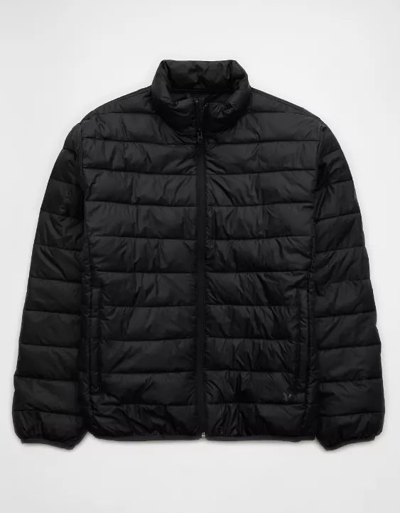 AE Lightweight Puffer Jacket Black – Men's