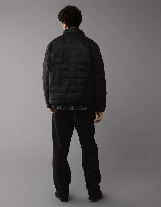 AE Lightweight Puffer Jacket Black – Men's