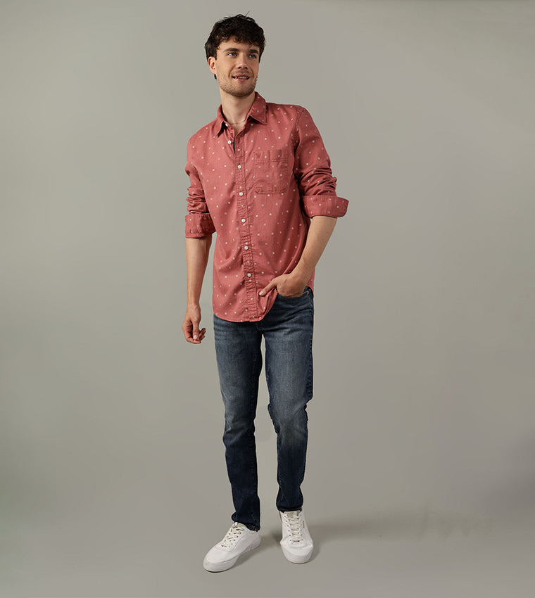 Slim Fit Everyday Button-Up Shirt