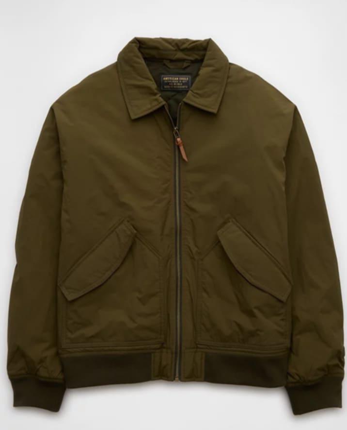 AE Olive Bomber Jacket – Men's