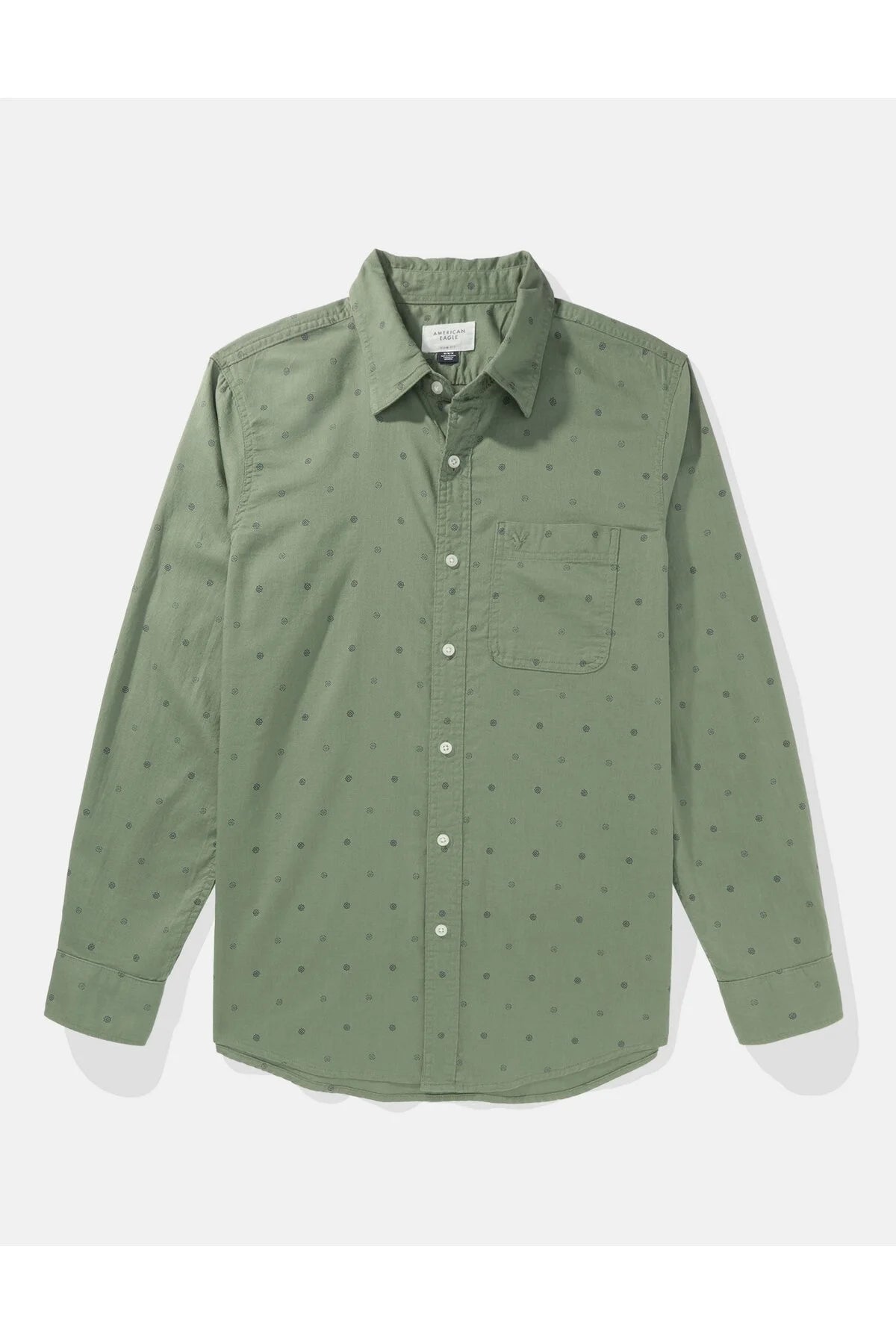 American Eagle Green Men's Shirt