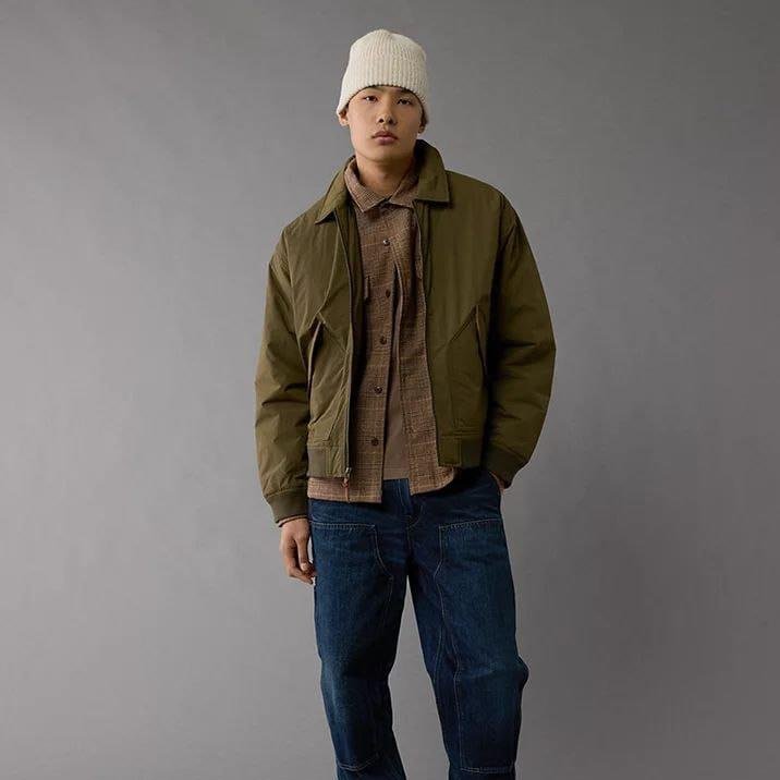 AE Olive Bomber Jacket – Men's