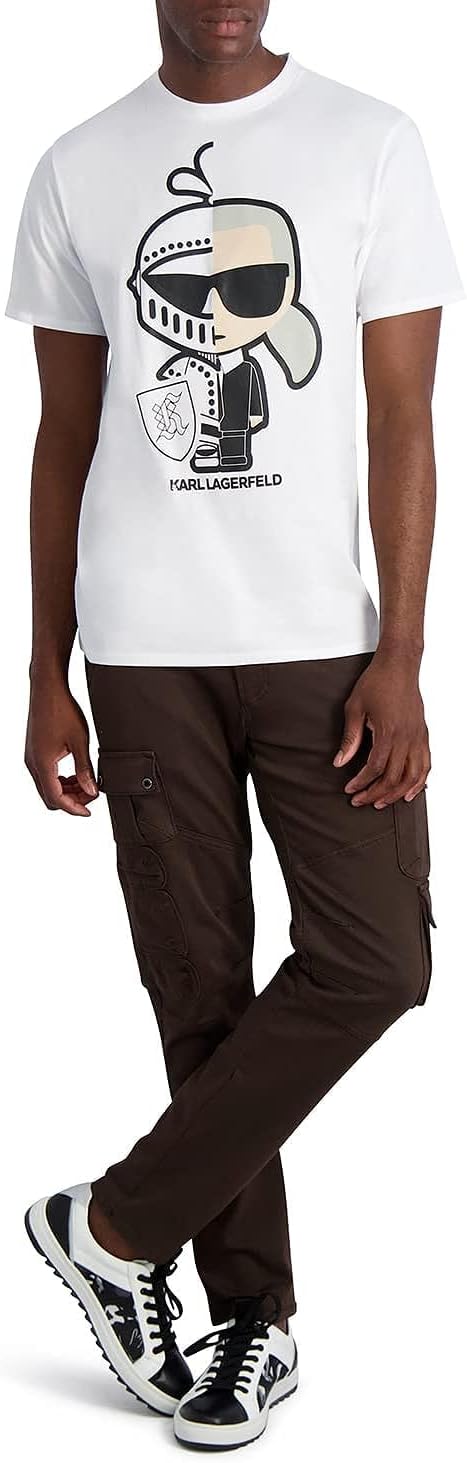 Karl White Graphic Character T-Shirt – Men's