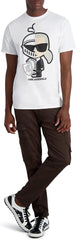 Karl White Graphic Character T-Shirt – Men's