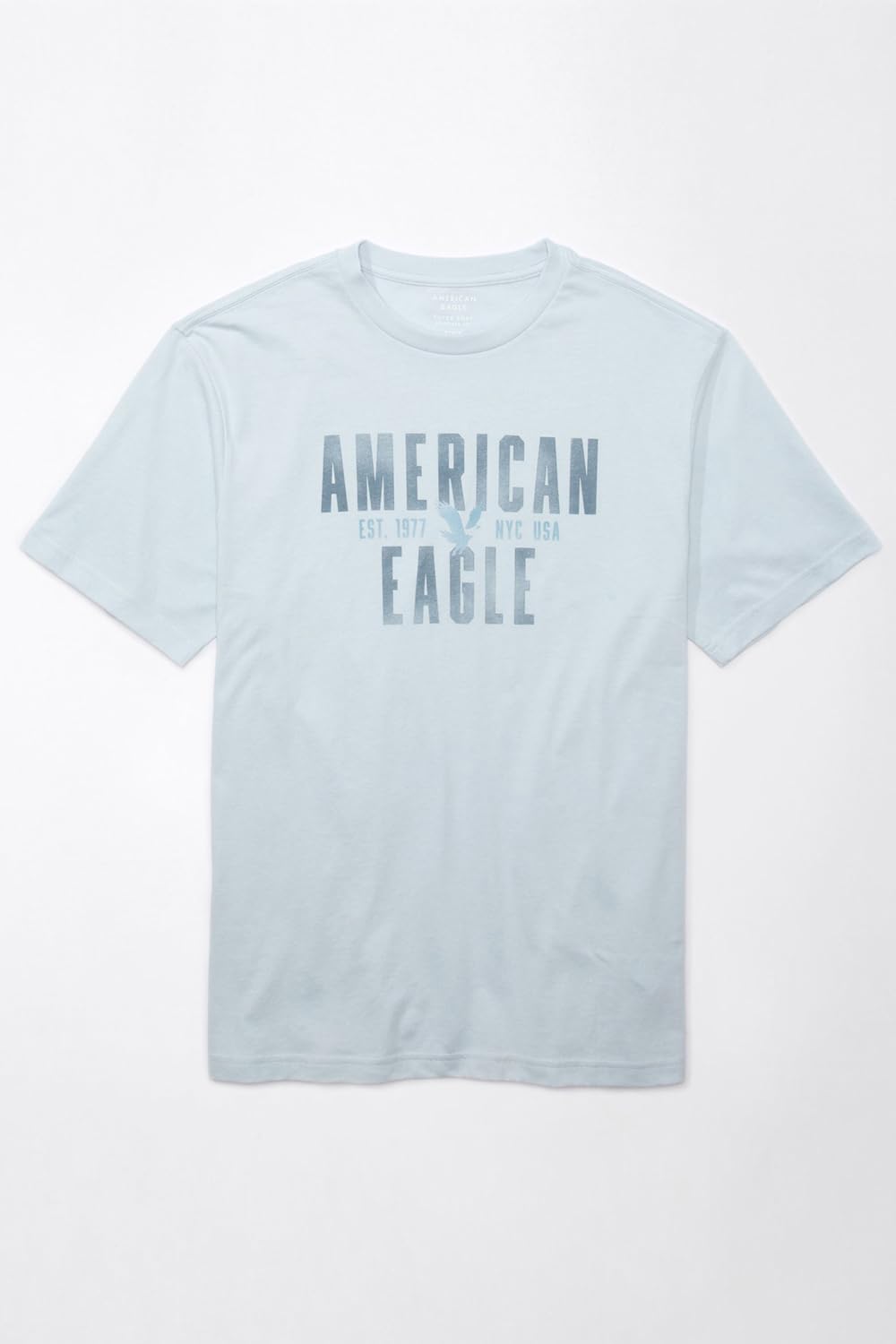 American Eagle Light Blue Graphic T-Shirt – Men's
