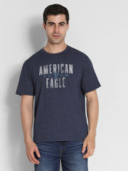 American Eagle Navy Graphic T-Shirt – Men's