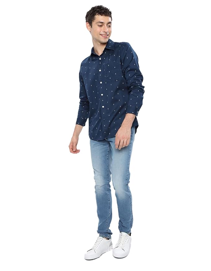 American Eagle Mens Slim Fit Everyday Button-Up Shirt