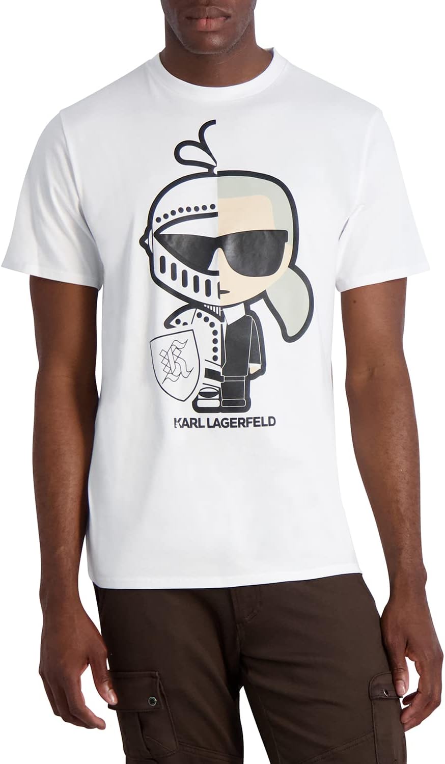 Karl White Graphic Character T-Shirt – Men's