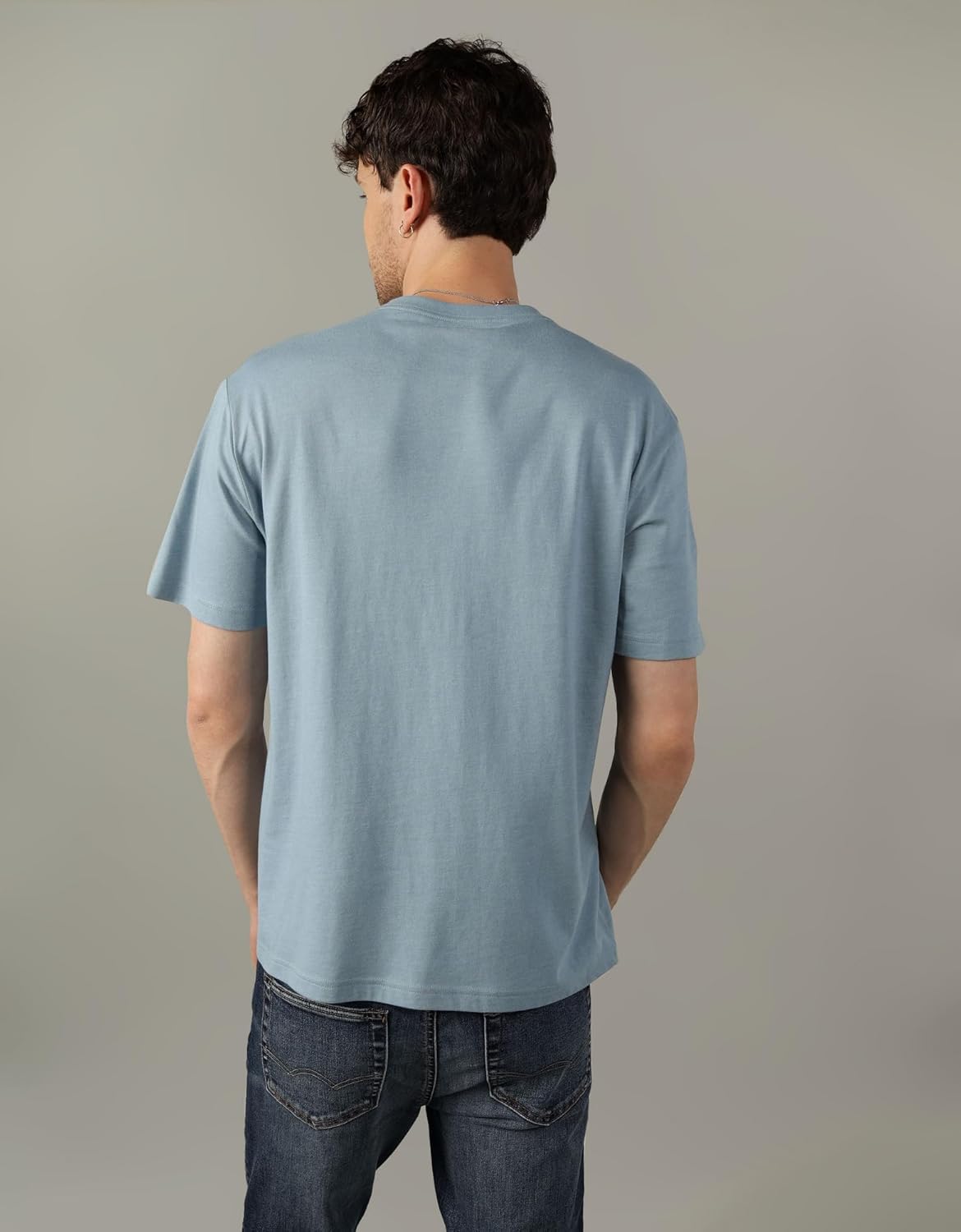 American Eagle Blue Graphic T-Shirt – Men's