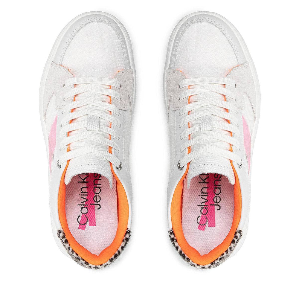 Calvin Klein Jeans Platform Sneakers Whiteorange