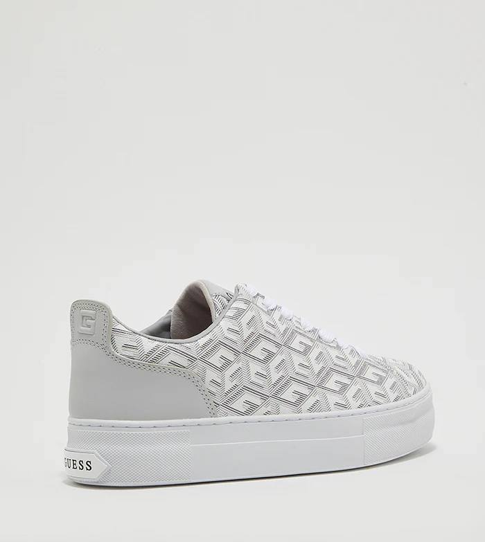 Guess Geometric Platform Sneakers Whitegrey