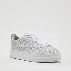 Guess Geometric Platform Sneakers Whitegrey