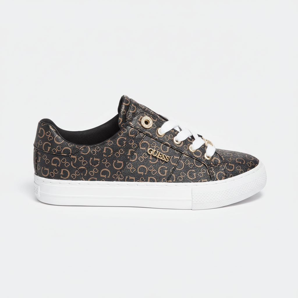 Guess Monogram Sneakers Brown