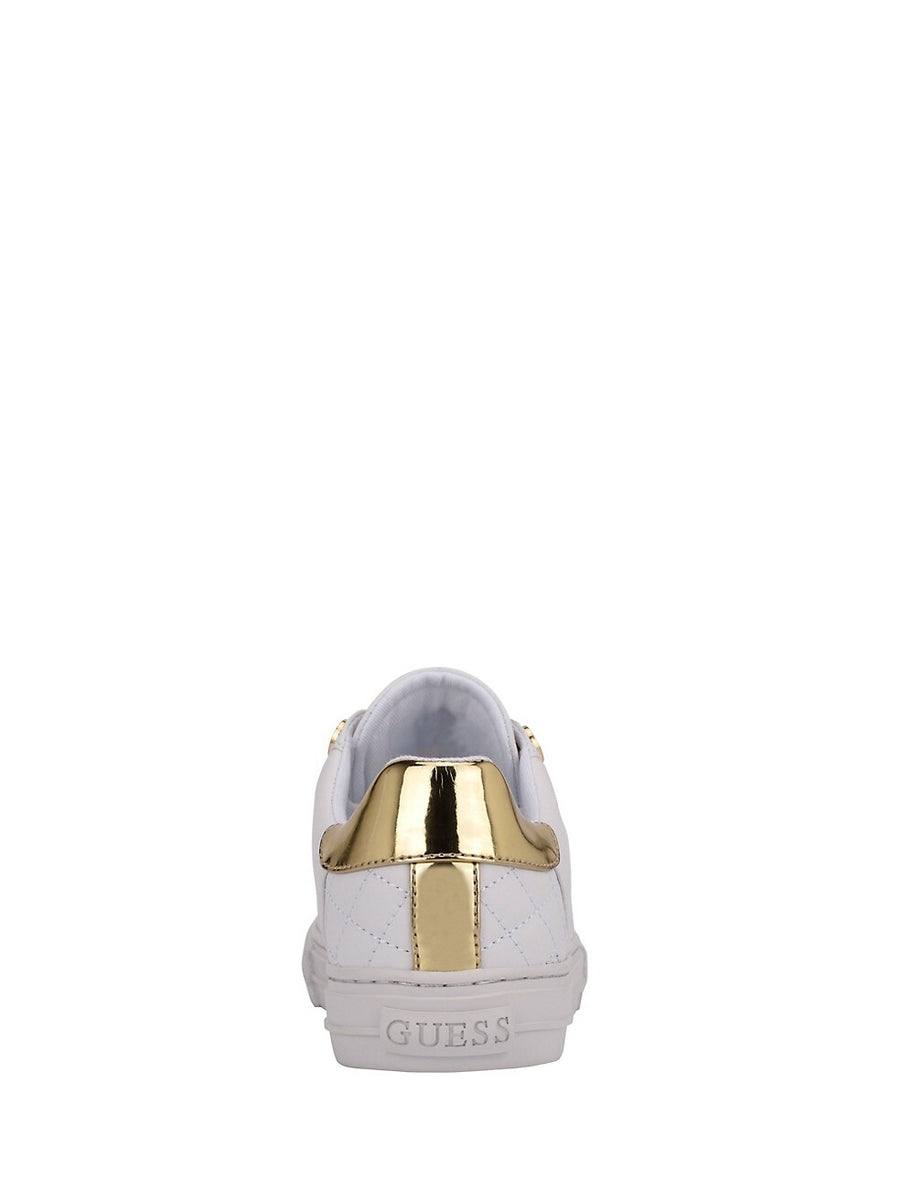 Guess Quilted Sneakers Whitegold