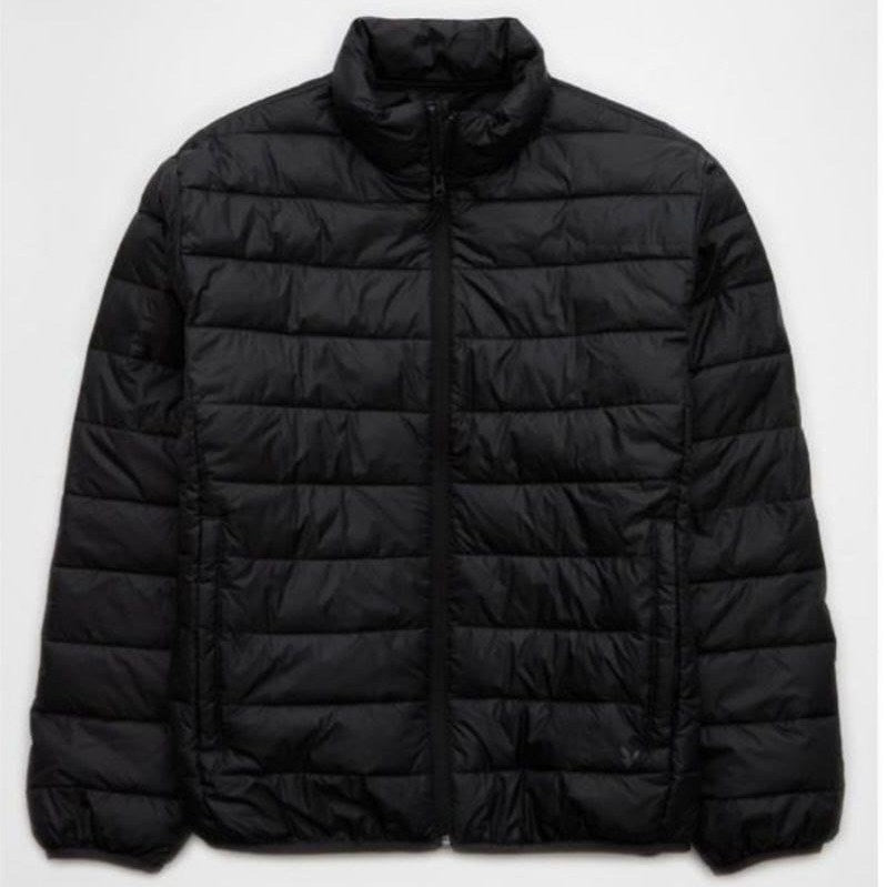 AE Lightweight Puffer Jacket Black – Men's