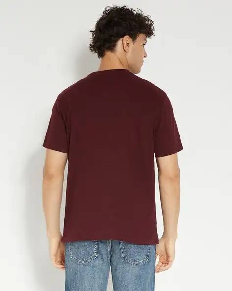 American Eagle Burgundy Graphic T-Shirt – Men's