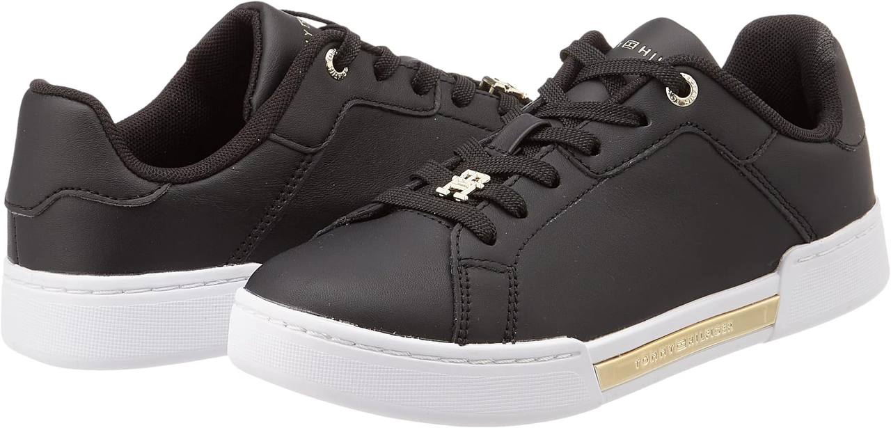 Tommy Hilfiger Leather Sneakers Black