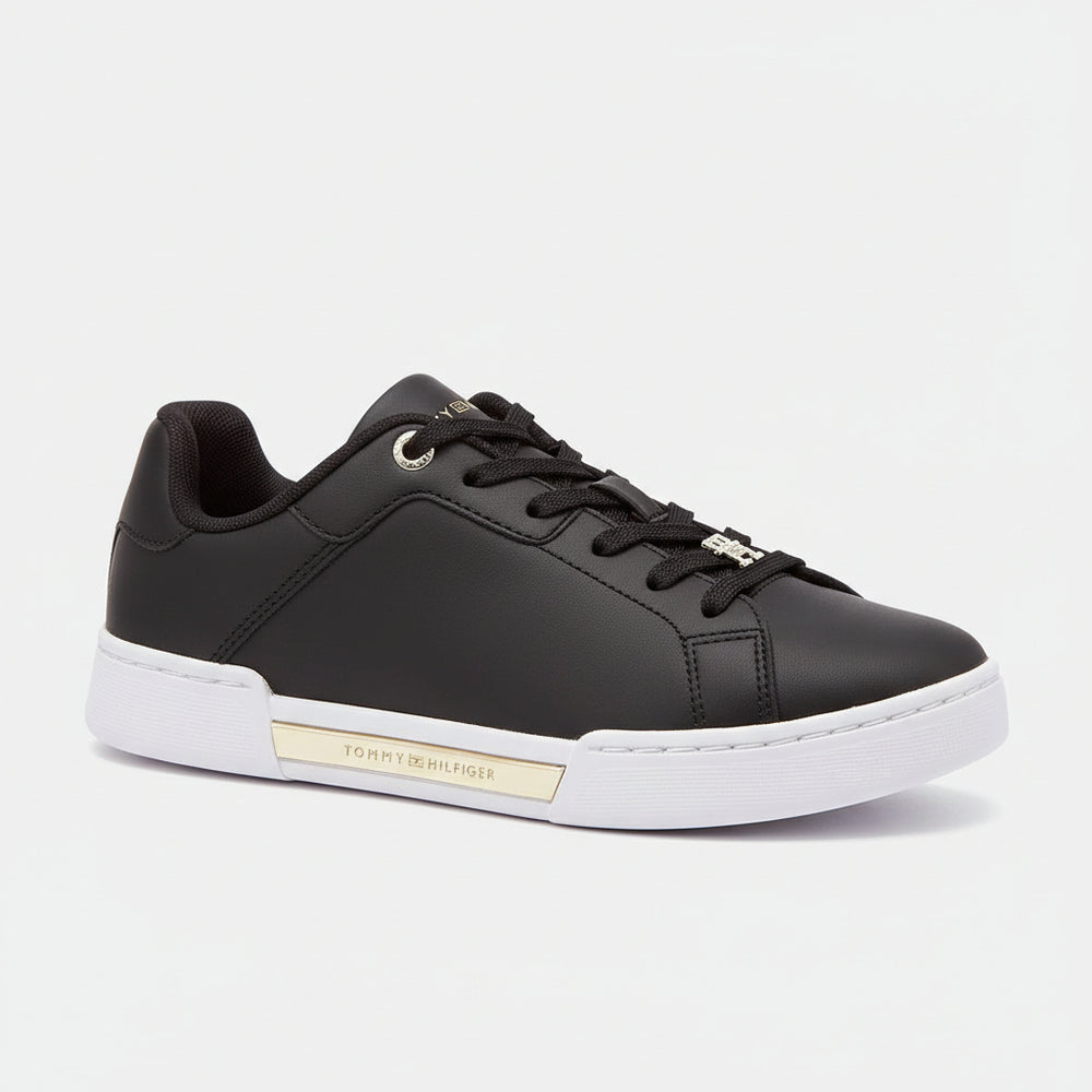 Tommy Hilfiger Leather Sneakers Black