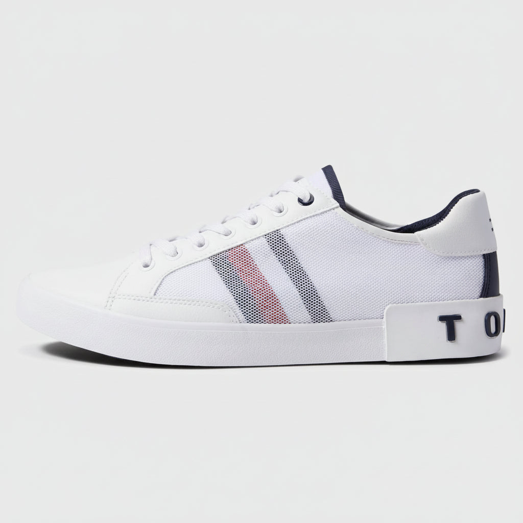 Tommy Hilfiger Mesh Stripe Sneakers White
